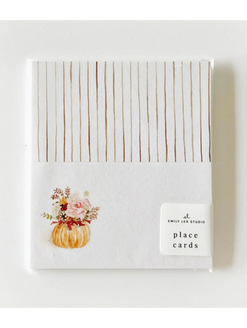 emily lex studio Pumpkin Bouquet Place Cards