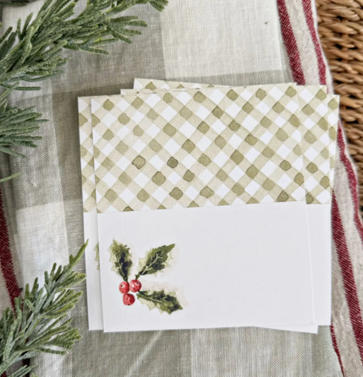 emily lex studio Holly Berry Place Cards