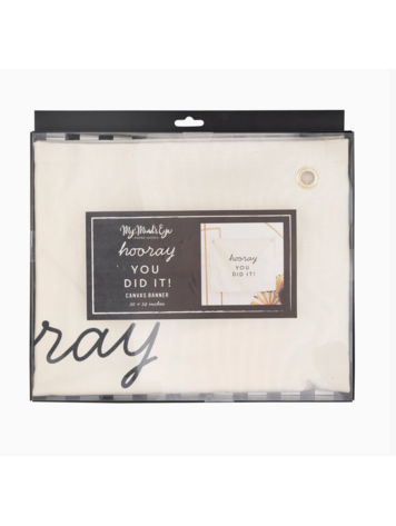 My Mind's Eye Hooray Canvas Banner
