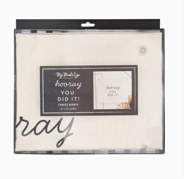 My Mind's Eye Hooray Canvas Banner