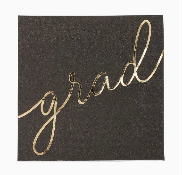 My Mind's Eye Script Grad Cocktail Napkin