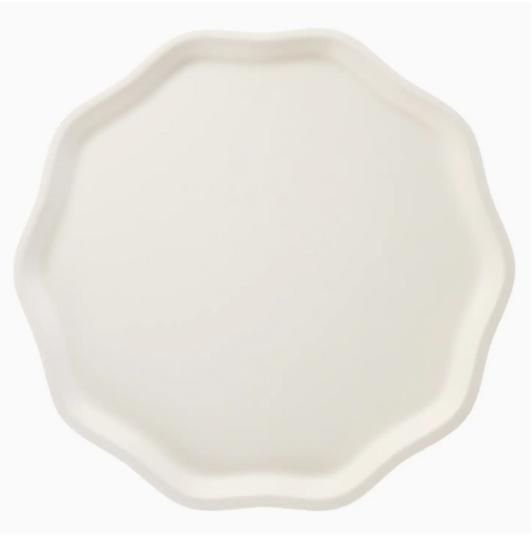 Bonjour Fête French Creme Compostable Dinner Plates