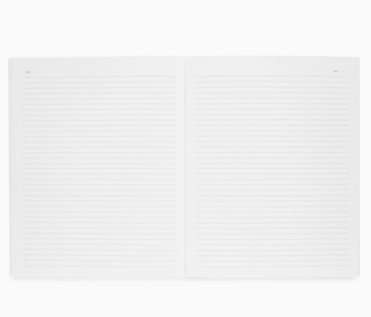 Sugar Paper 2027 Monthly Planner, Dusty Blue Pinstripe