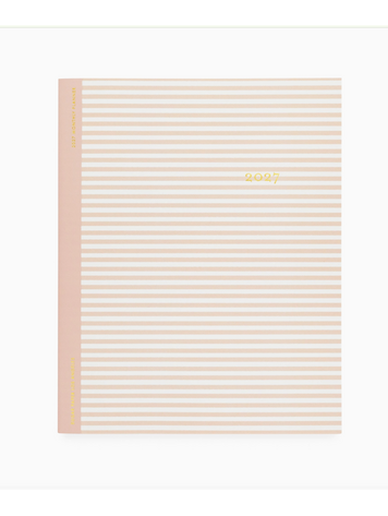 Sugar Paper 2027 Monthly Planner, Blush Stripe
