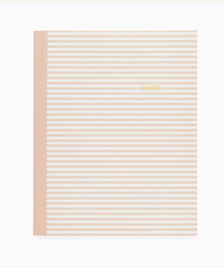 Sugar Paper 2027 Monthly Planner, Blush Stripe