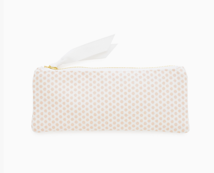 Sugar Paper Pink Painted Dot Pencil Pouch
