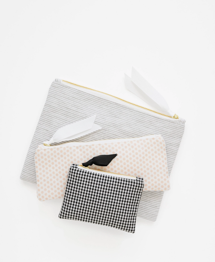 Sugar Paper Pink Painted Dot Pencil Pouch