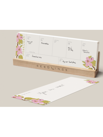 Seedlings 2027 Soft Days Ahead Weekly Desk Planner