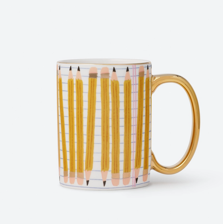 Rifle Paper Co. Pencils Porcelain Mug