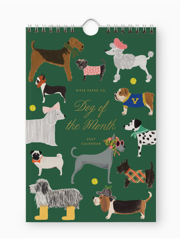 Rifle Paper Co. 2027 Dog of the Month Kitchen Calendar