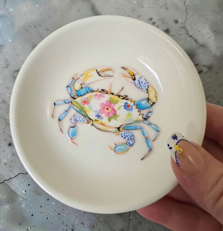 ShoreItUp Coastal Ceramic Trinket Dish