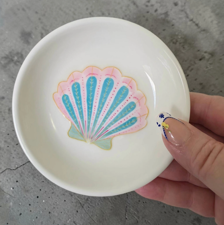 ShoreItUp Coastal Ceramic Trinket Dish