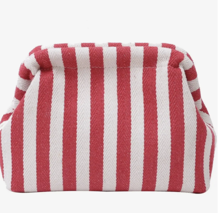 Fodory Cute Striped Makeup Pouch