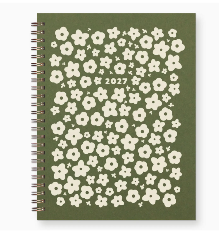 Ruff House Art 2027 Floral Pattern Dated Planner