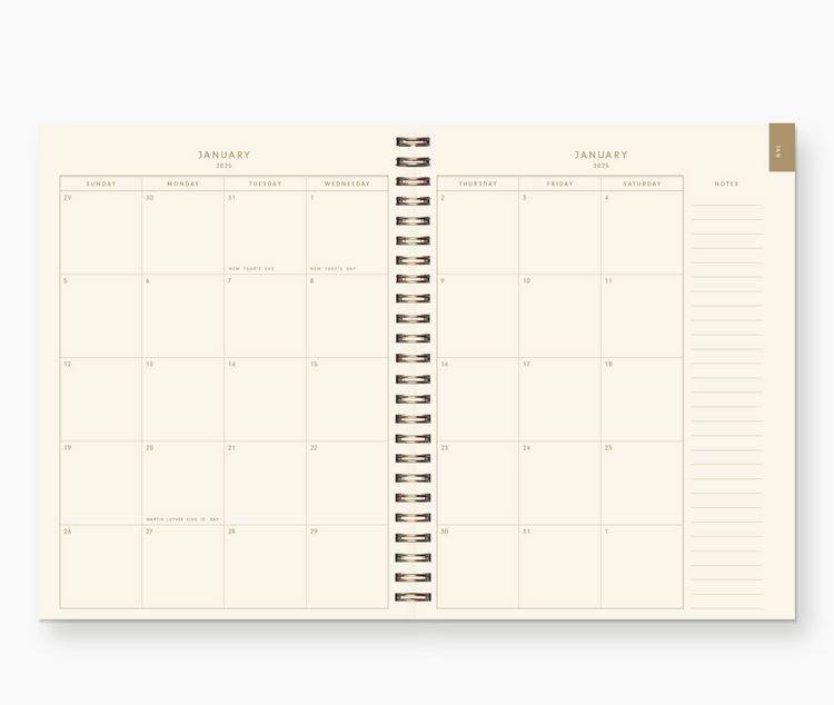 Ruff House Art 2027 Floral Pattern Dated Planner