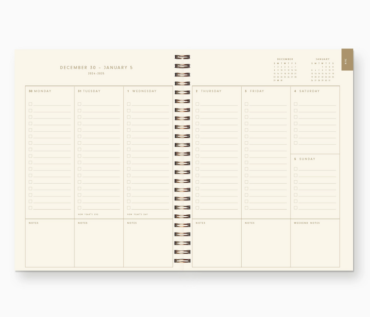 Ruff House Art 2027 Floral Pattern Dated Planner