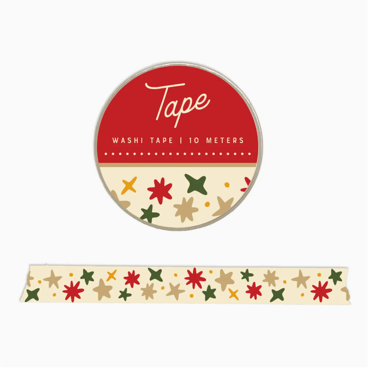 Ruff House Art Christmas Holiday Stars Washi Tape