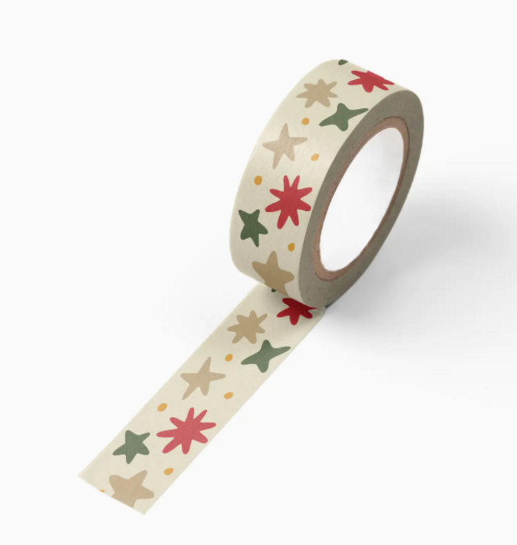 Ruff House Art Christmas Holiday Stars Washi Tape