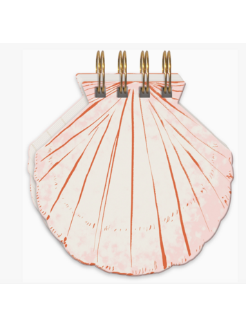 Punch Studio Mediterranean Shell Spiral Notepad