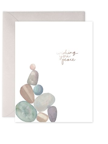 E. Frances Paper Studio Peace Rocks