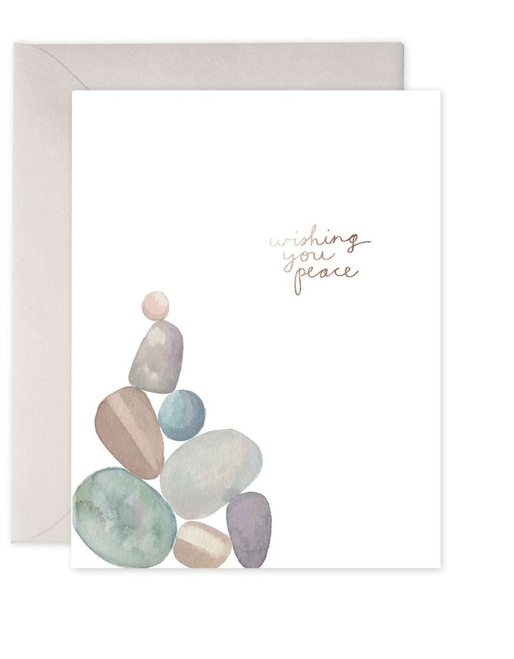 E. Frances Paper Studio Peace Rocks