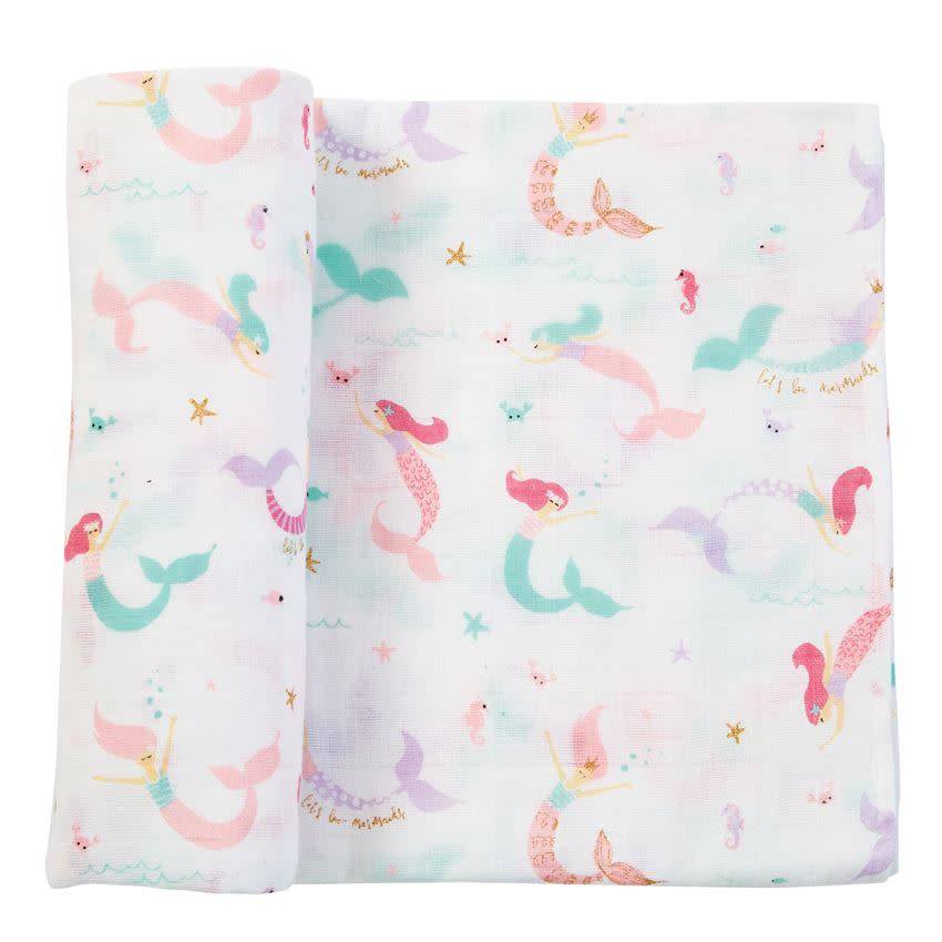 mermaid swaddle blanket