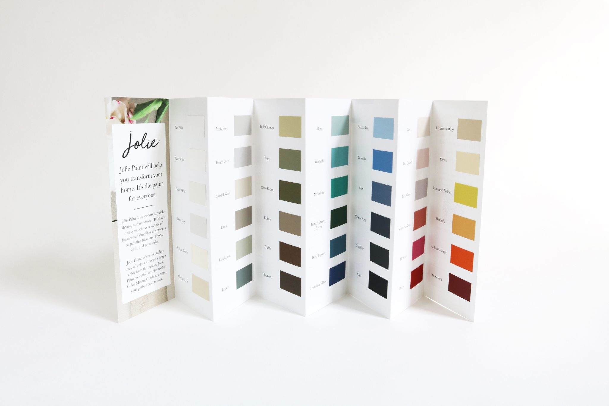 Jolie Home Jolie Color Card *top seller