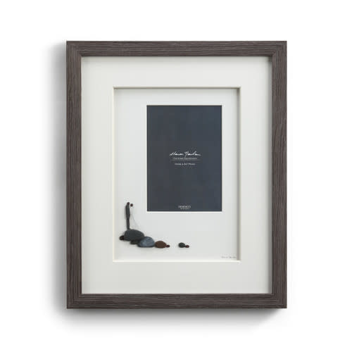 Sharon Nowlan From this Moment Frame - Grey. Pebble Art
