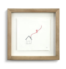 Johanna Miller Home Sewn Paper Art  9.5x9.5