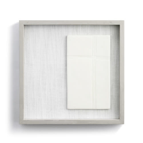 Fleurish Home Balanced in Faith Framed Ceramic Art  10" Square *last chance