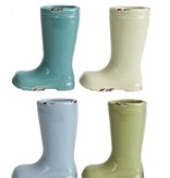 FLEURISH Mini Stoneware Boot Vase (Choice of 4 Colors) 4" Tall