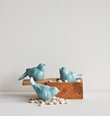 Mini/ Petite Aqua Blue Ceramic Bird (choice of 3 styles)