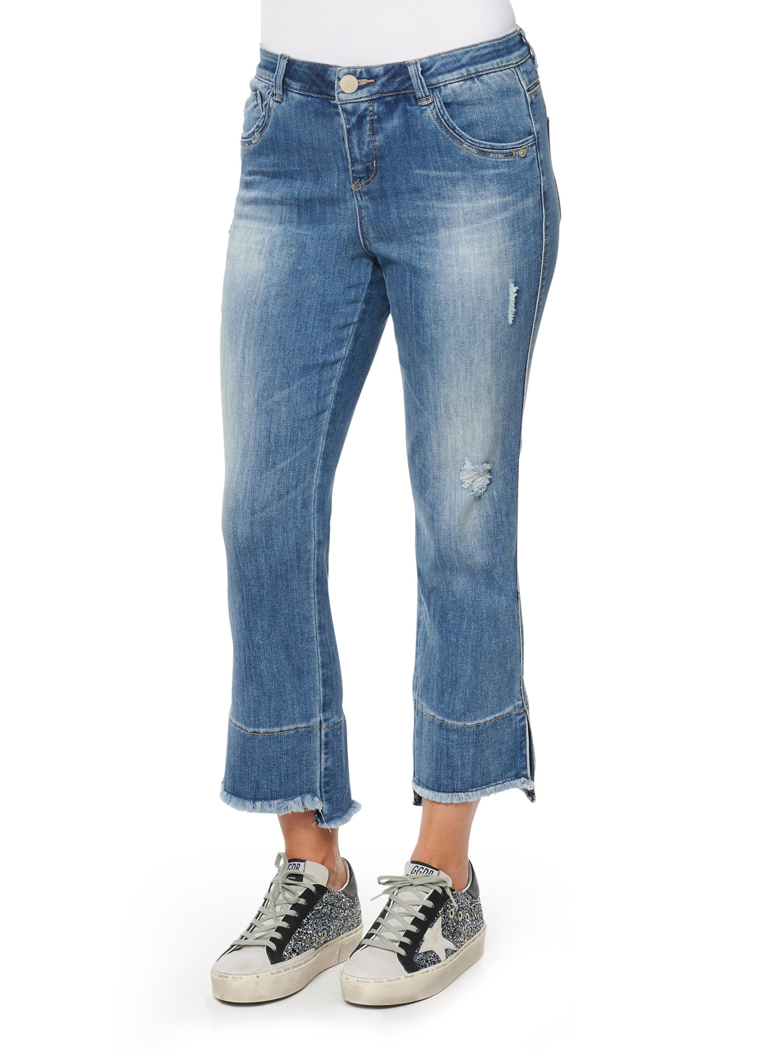 democracy cropped jeans