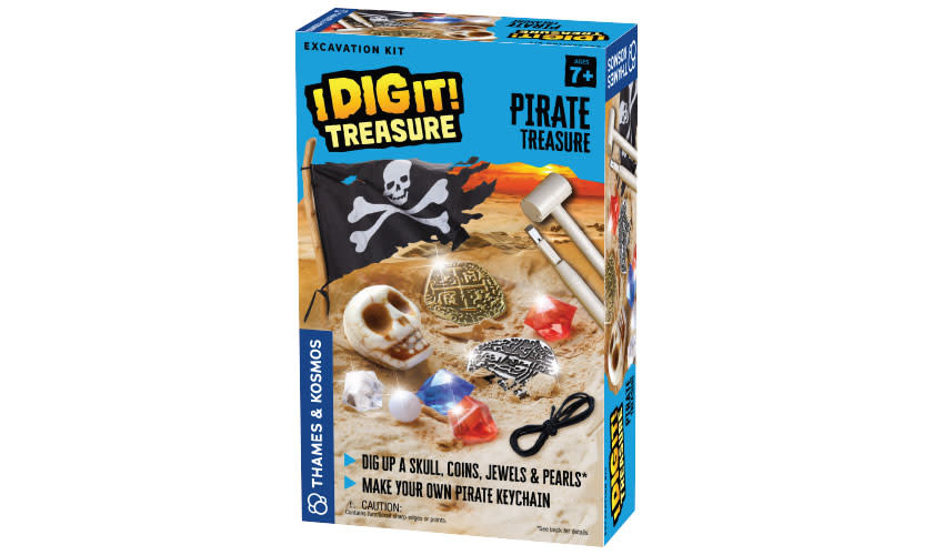pirate digging for treasure toy