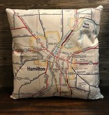 FLEURISH Hamilton Vintage Map Pillow