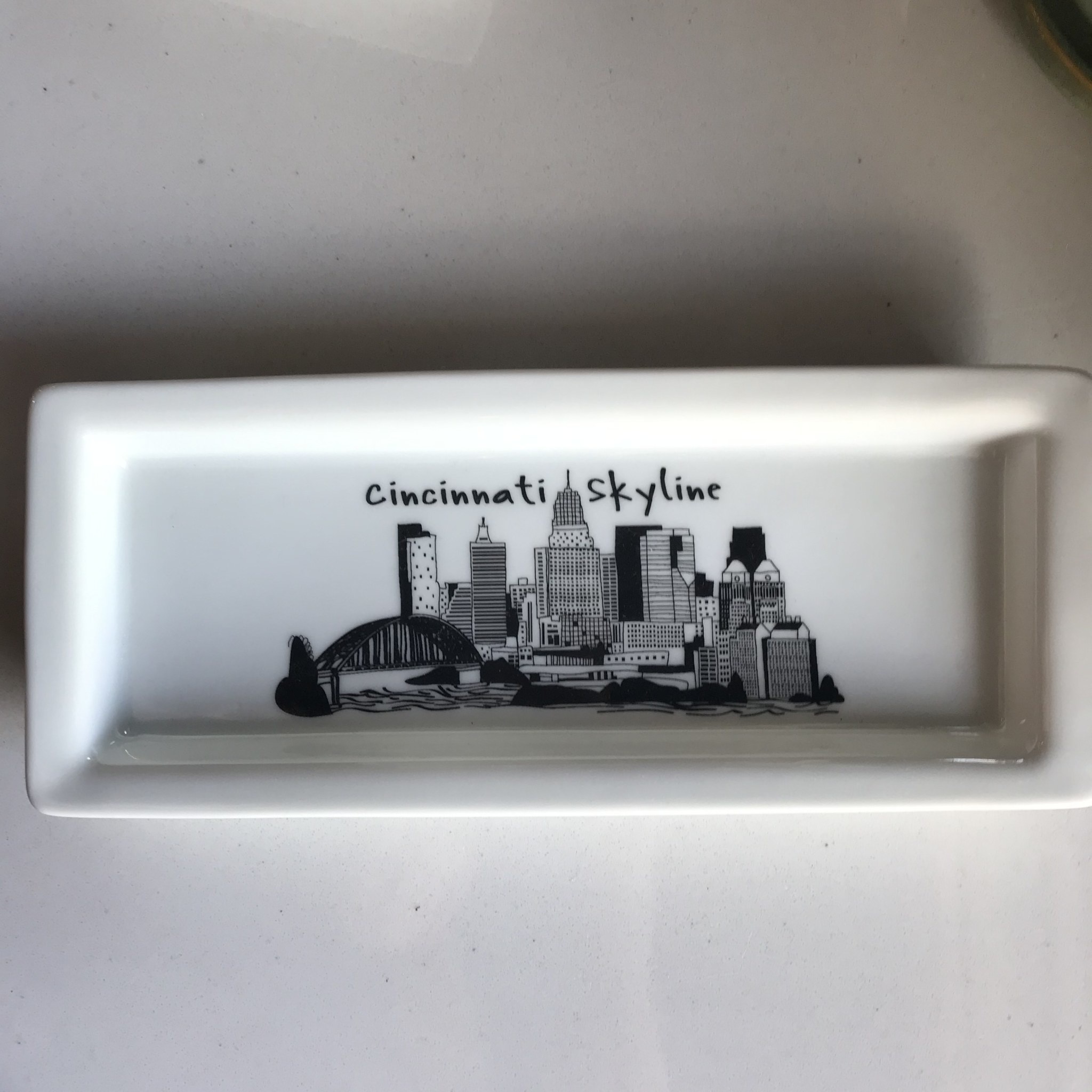 FLEURISH Cincinnati Skyline Rectangular Plate