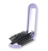 FLEURISH HANDY MIRROR FOLDING HAIR BRUSH (Choice of 6 colors)