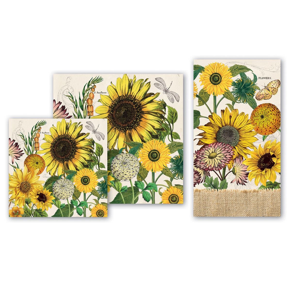 Michel Design Works Sunflower Cocktail Napkin