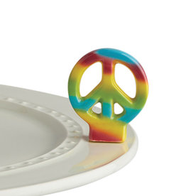 nora fleming peace out! mini (peace sign) A241 *retired