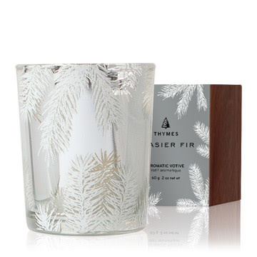 Thymes Frasier Fir Statement Votive Candle (boxed)