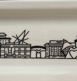 Fleurish Home Hamilton Skyline Rectangular Plate *exclusively ours*