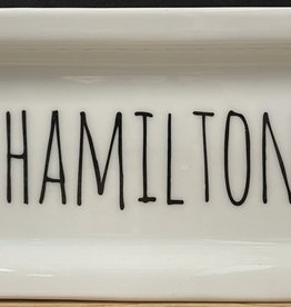 FLEURISH Hamilton Name Rectangular Plate