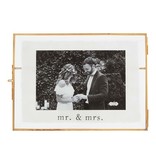 Mudpie Small Mr. & Mrs. Glass Frame