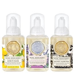Michel Design Works Mini Foamer Soap Set : Lavender Rosemary, Lemon Basil, Honey Almond