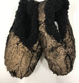 Fleurish Home Gilded Fur Slippers (various) *last chance