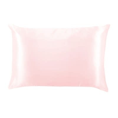 Fleurish Home Pink Satin Pillowcase (Rosewater)