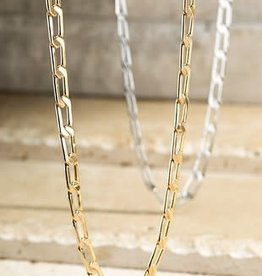Fleurish Home Brass Metal Linked Choker Necklace