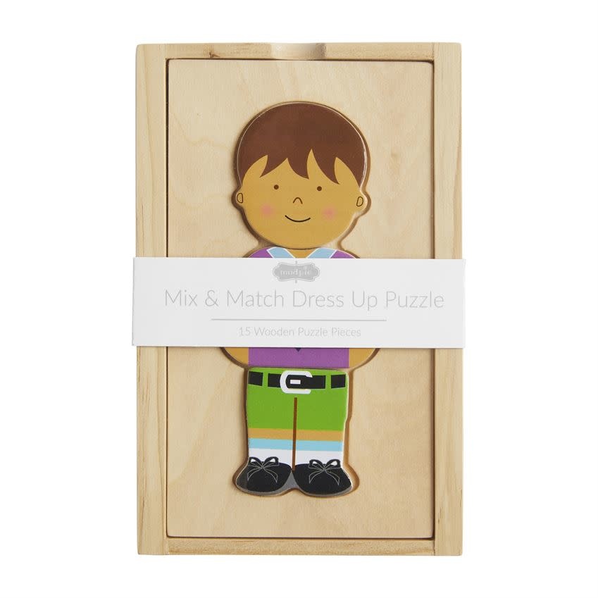 Mudpie BOY BOXED DRESS UP WOOD TOY
