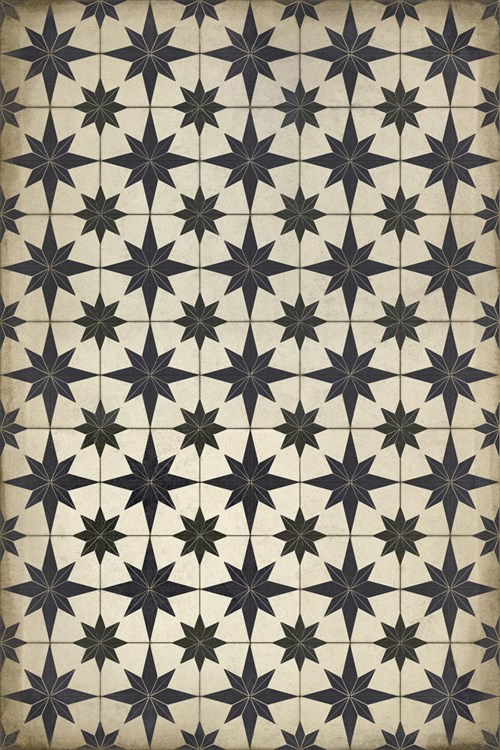 Spicher & Company Pattern #20 Vintage Vinyl Floorcloth Astraea 20x30