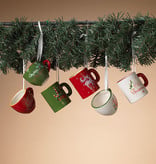 Fleurish Home Ceramic Holiday Mug or Cup Ornament (choice of 6 styles) *last chance